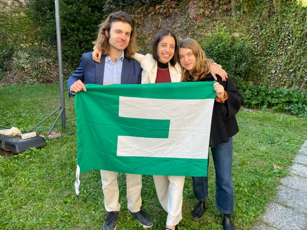 La nuova direzione nazionale GFE, da sinistra a destra Federico Ammirabile, Amanda Ribichini e Maria Gabriella Taboga